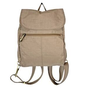 Travelon Anti-Theft Signature Slim Backpack Sable Brown RFID Pockets Organizer
